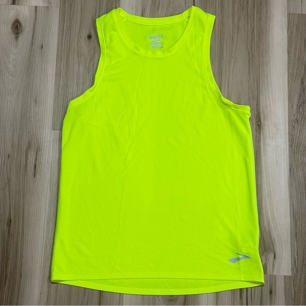 Brooks Neon Yellow Lightweight Running Tank